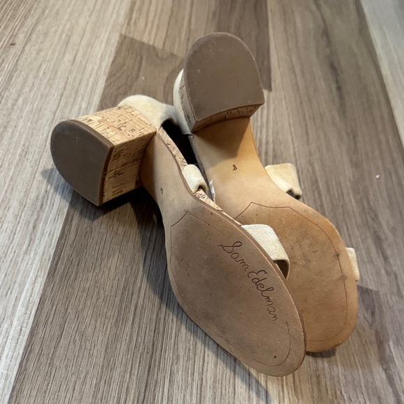 Sam Edelman Tan Crisscross Block Heels 🔥 - Picture 9 of 9